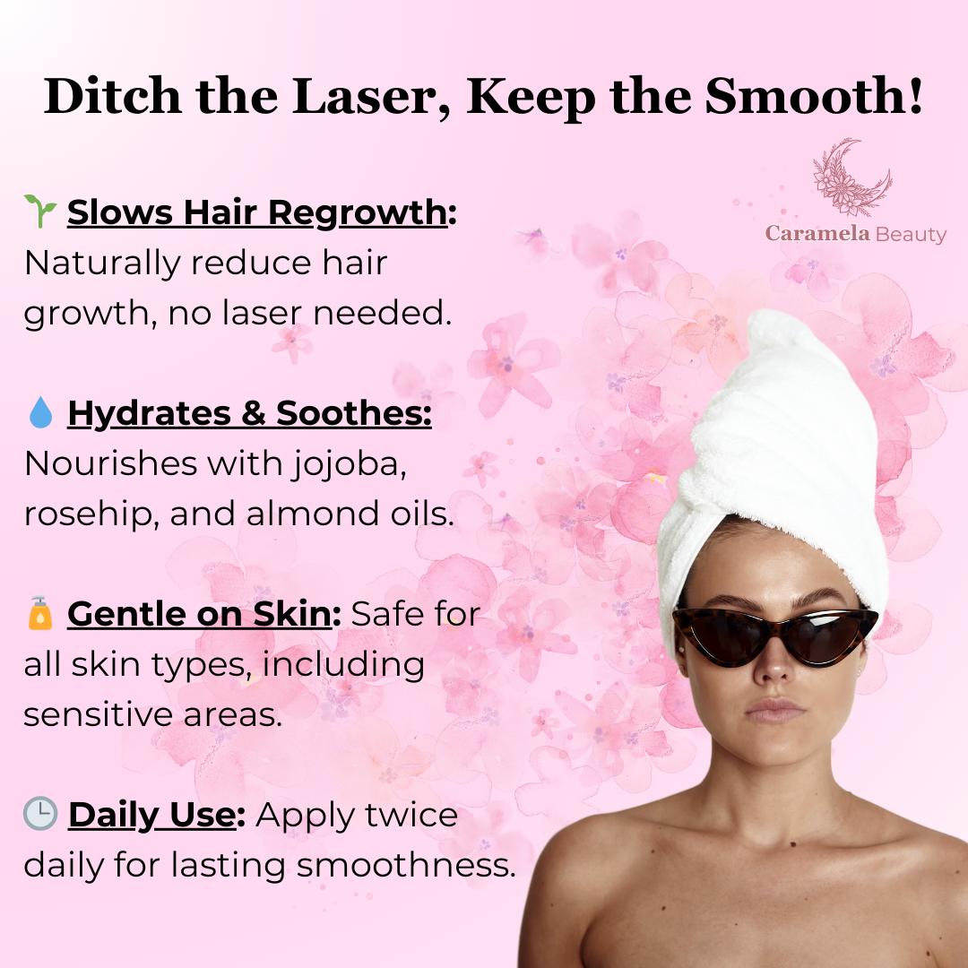 Caramela Beauty Cyperus Rotundus Oil for Natural Hair Reduction